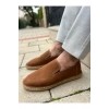Daisy Erkek Suni Deri Taba Lastikli Espadril