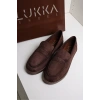 Livya Erkek Acı Kahve Süet Loafer Ayakkabı
