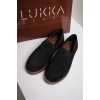 Livya Erkek Siyah Süet Loafer Ayakkabı