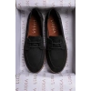 Rosa Erkek Siyah Süet Bağcıklı Loafer Günlük Casual Ayakkabı