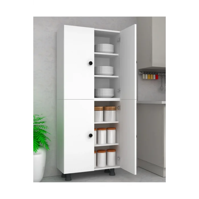 Çok Amaçlı Dolap 6 Bölmeli 70 Cm 1.sınıf Mdf Kiler Banyo Mutfak Dolabı