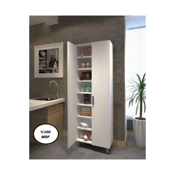 Mdf Çok Amaçlı Beyaz Dolap Mutfak Dolabı 70 cm