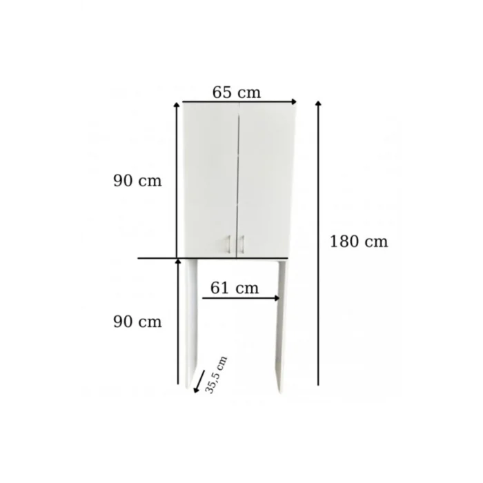 Zümrüt Çamaşır Makinesi Dolabı / Çok Amaçlı Dolap