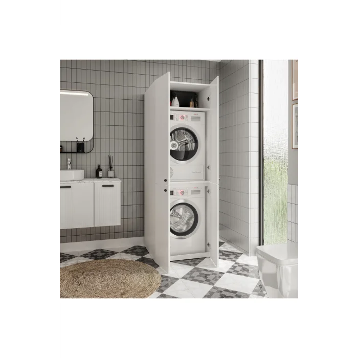 Savana Çamaşır Makinesi Ve Kurutma Makinesi Dolabı