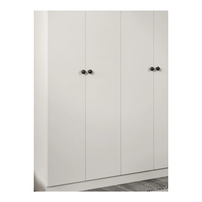 Akasya 4 Kapılı 9 Bölmeli Beyaz Dolap