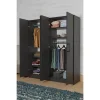 Antrasit 4 kapaklı 2 askılıklı %100MDF