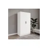 ŞİPAL 2 KAPILI 6 BÖLMELİ BEYAZ ELBİSE DOLABI