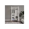 Şipal 2 Kapaklı 6 Bölmeli Ayaklı Elbise Dolabı