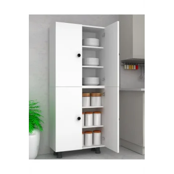 Çok Amaçlı Dolap 6 Bölmeli 70 Cm 1.sınıf Mdf Kiler Banyo Mutfak Dolabı