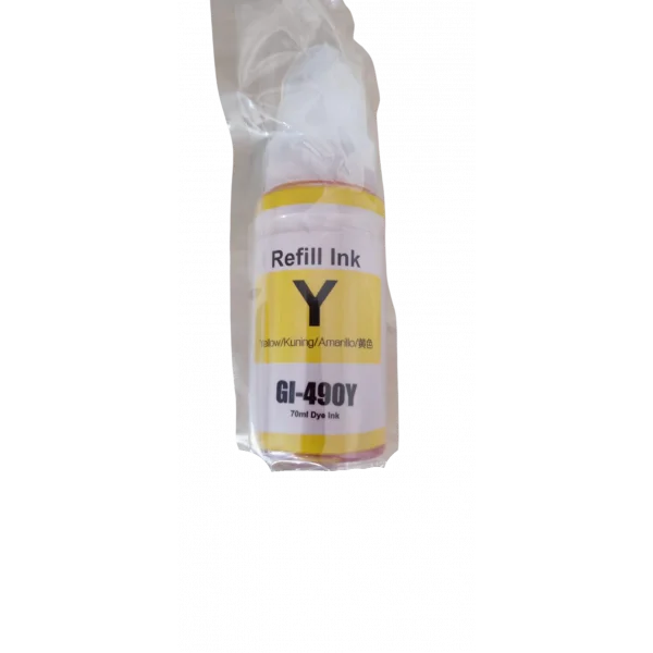 Canon Pixma GI-490 Y  Sarı Muadil Mürekkep