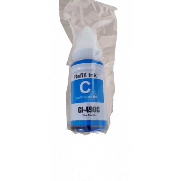 Canon Pixma GI-490 C Mavi Muadil Mürekkep