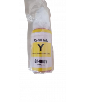 Canon Pixma GI-490 Y  Sarı Muadil Mürekkep