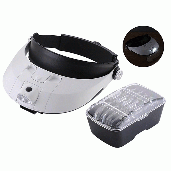 MG81001-G Led Işıklı Gözlük Kafa Büyüteç
