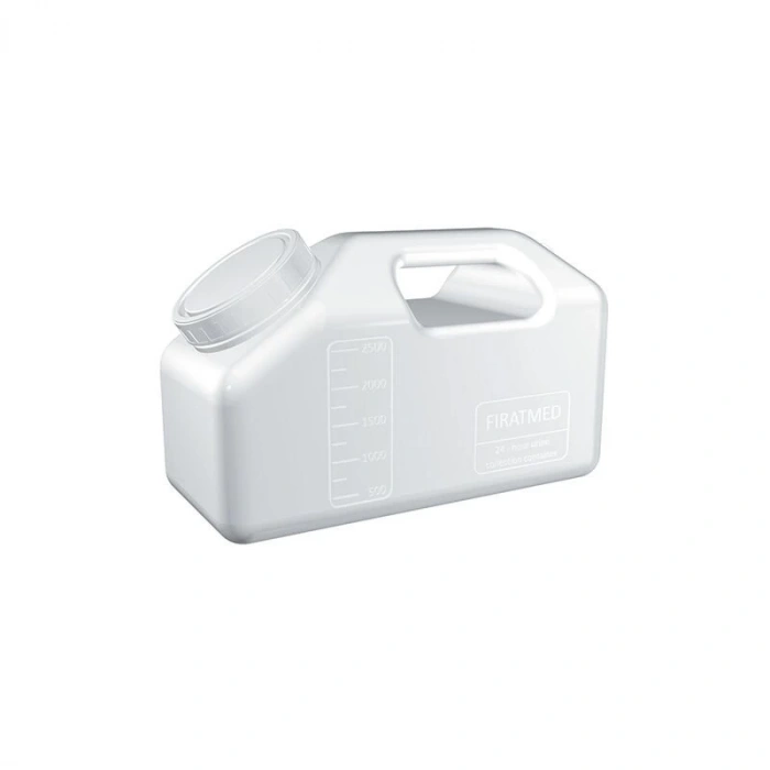 24 Saatlik İdrar Toplama Kabı 2500 ml Yatık