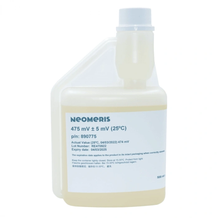 650 mV Redox/ORP çözeltisi, 500 ml dozaj şişesi, doğruluk ± 5mV @ 25°C