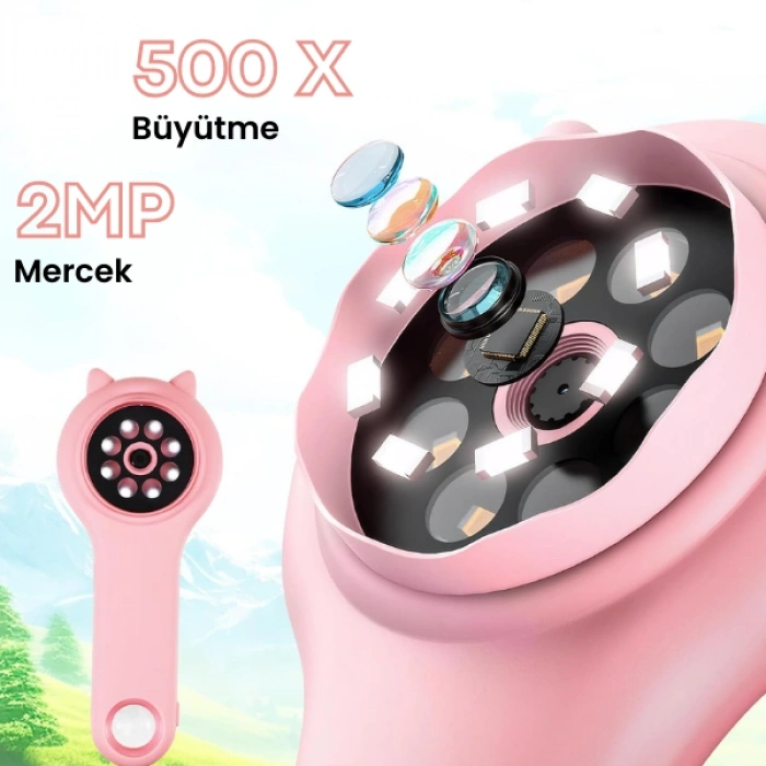 MG355 Eğitici 500X Dijital El Mikroskobu