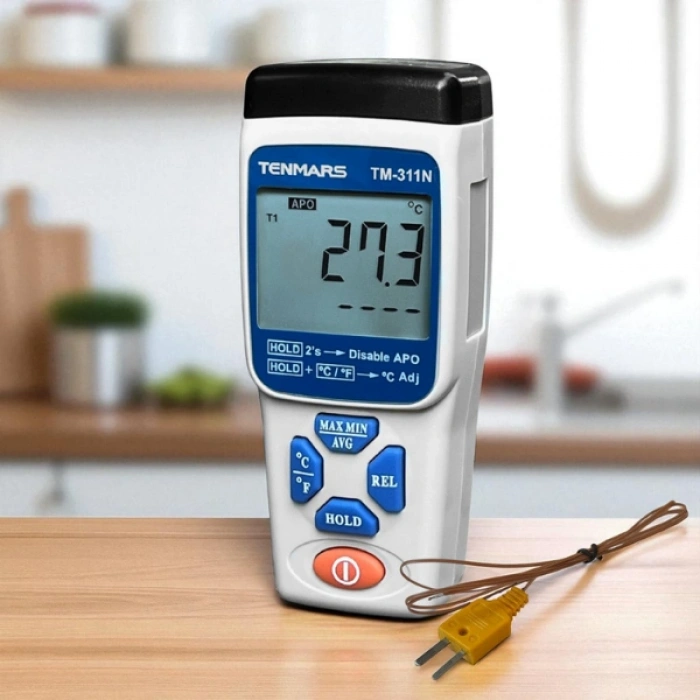 Tenmars TM-311N Tek Girişli K Tipi Termokupl Okuyucu | Kalibrasyon Menülü