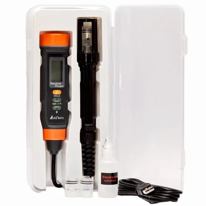 AZ 8413 Uzun Kablolu Problu Çözünmüş Oksijen (DO) Ölçer