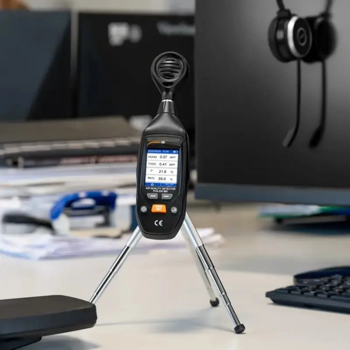 PCE-EM 880 Taşınabilir Formaldehit (HCHO), TVOC, Sıcaklık ve Nem Ölçüm Cihazı