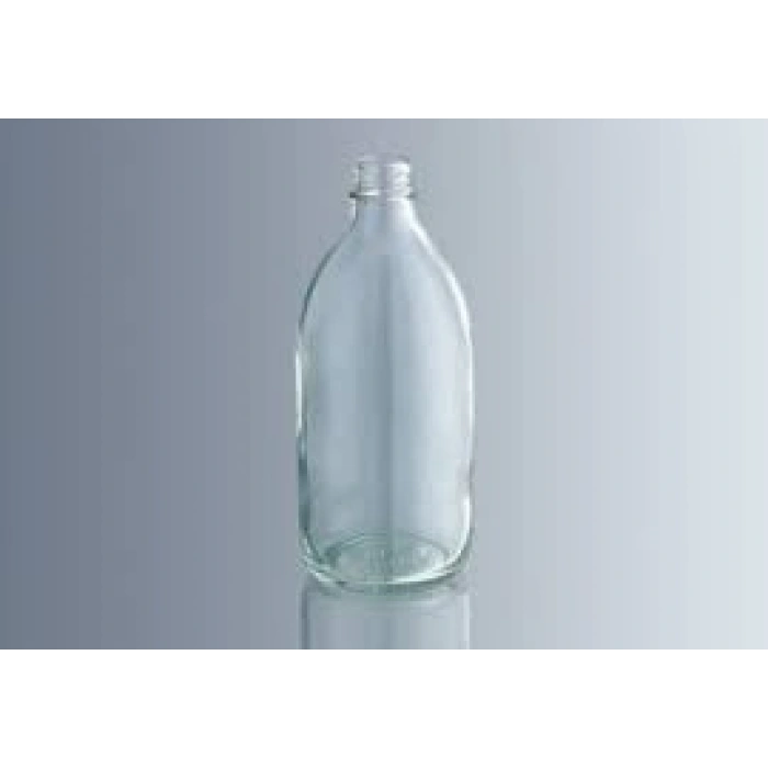 Şişe, Cam, Dar Boyunlu, Kapaklı, Şeffaf, 250 ml