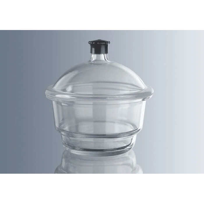 Desikatör, Cam, Disksiz, Plastik Tutacaklı, Musluksuz, 150 mm