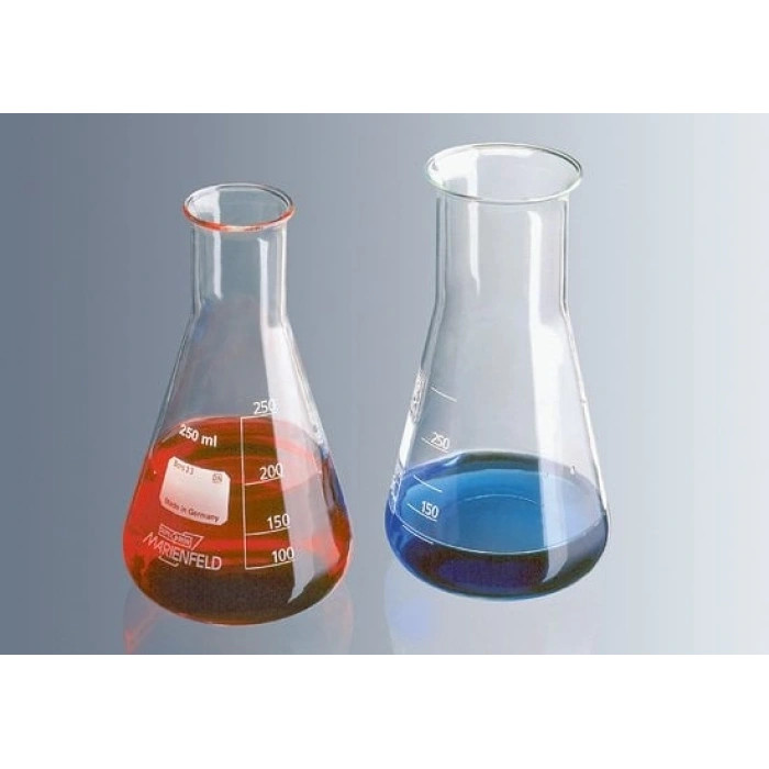 Erlenmayer, Cam, Dudaklı, Dar Boyunlu, 50 ml