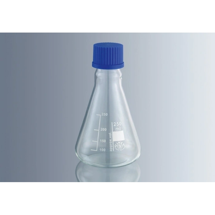 Cam Erlenmayer, PP Mavi Vida Kapaklı, 500 ml