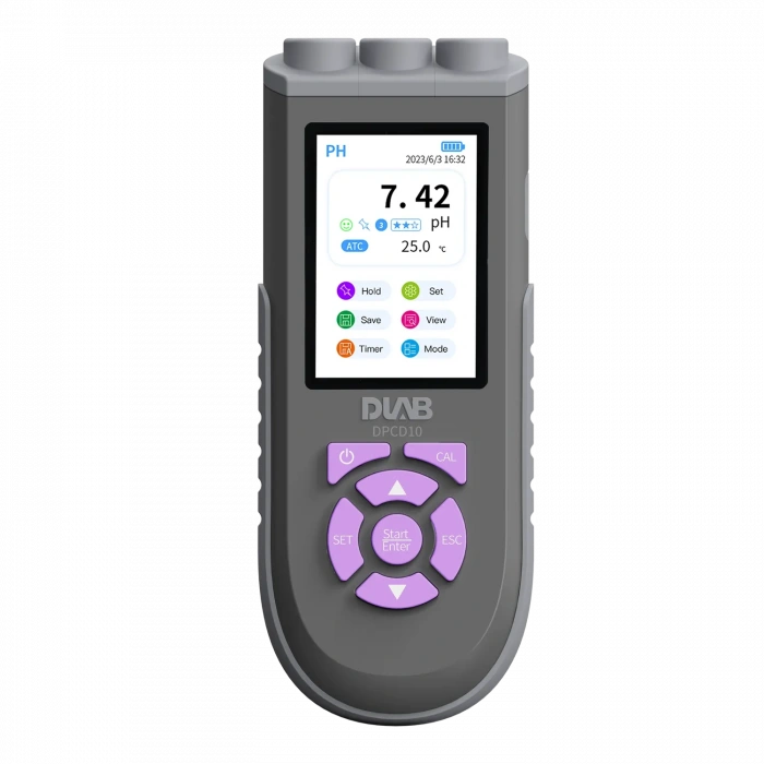 DPCD10 Taşınabilir pH/İletkenlik/DO Metre (Polarografik Tip/Renkli ekran)