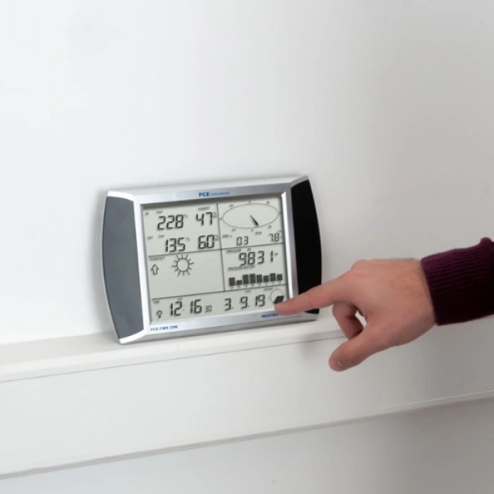 PCE-FWS 20N-2 Kayıt Özellikli Kablosuz Hava İstasyonu | 3 Adet Gösterge