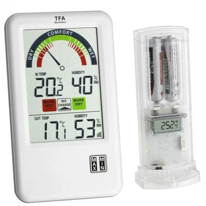 TFA 30.3045.IT Belair Kablosuz Nem ve Isı Ölçer