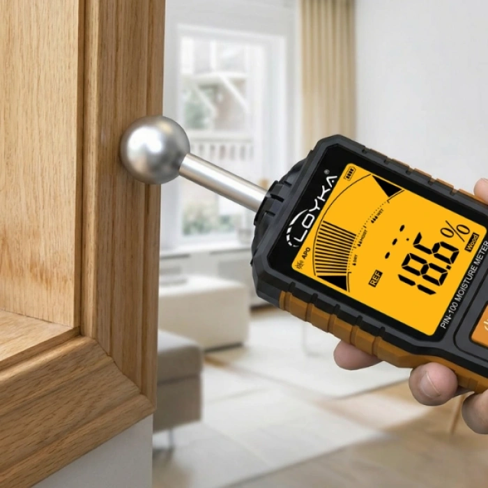 PİN-100 Topuz Problu Nem Ölçer | Kumaş, Kıyafet, Halı, Deri ve Kağıt Nem Ölçer