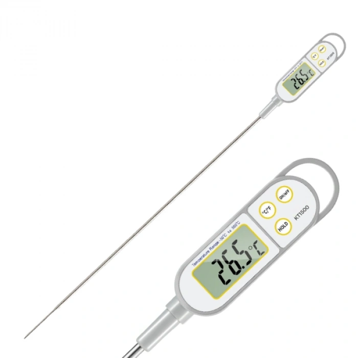 KT1500 Uzun Problu Geniş Ekranlı Termometre | 500°C | 46cm Prob Uzunluğu