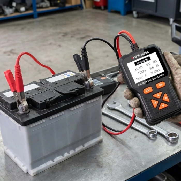 VICTOR 3025A Dijital Akü Test Cihazı | 12V / 24V