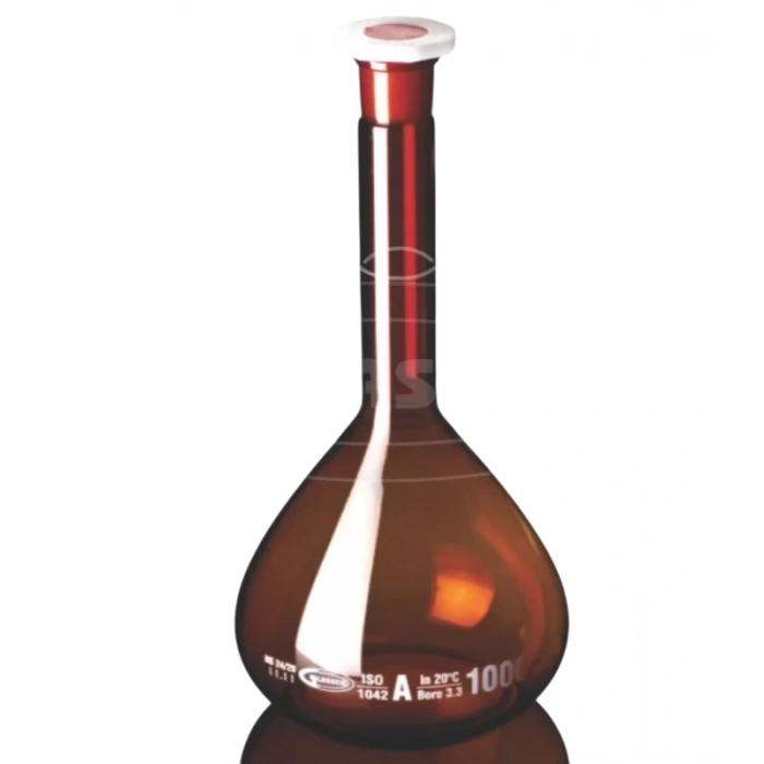 Balon Joje - Amber - A Kalite - Grup Sertifikalı - PP Kapaklı - NS 24/29 - 1000 ml 2 ADT/PKT