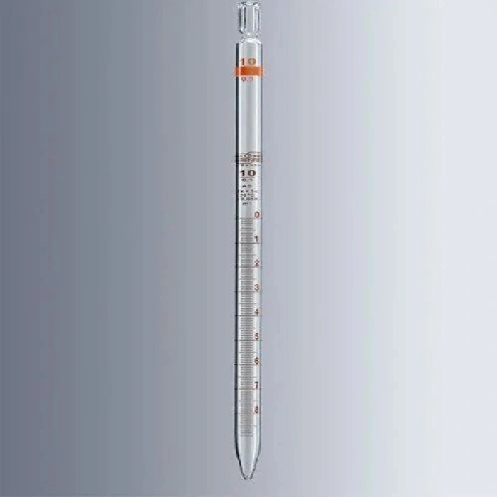 Cam Pipet, AS Kalite, Amber Taksimatlı, 0.1:0.001 ml