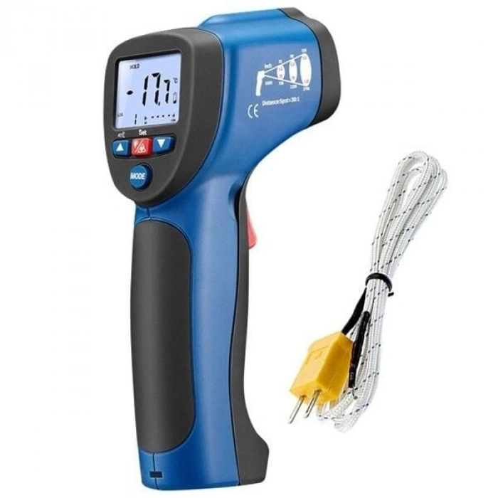 Cem DT-8835 Lazerli Uzaktan Sıcaklık Ölçer (K Tipi Prob Takılabilir)