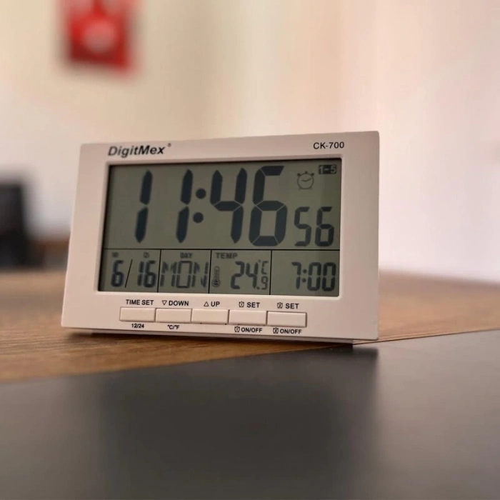 CK-700 Dijital Saat ve Sıcaklık Ölçer
