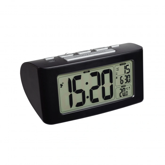 Dijital radyo kontrollü çalar saat, uyku zamanlayıcısı ile SIESTA
