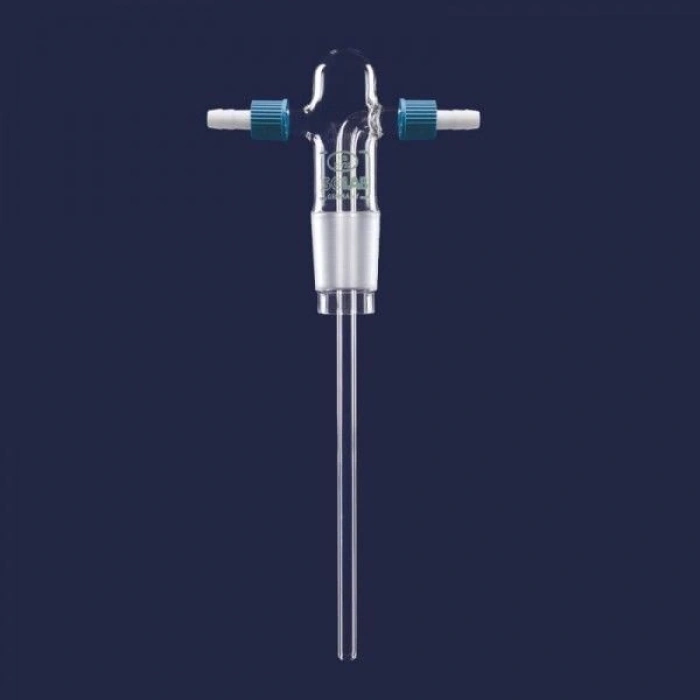 Gaz Yıkama Şişe Başlığı - Frit Disksiz - P.P Yan Kollu