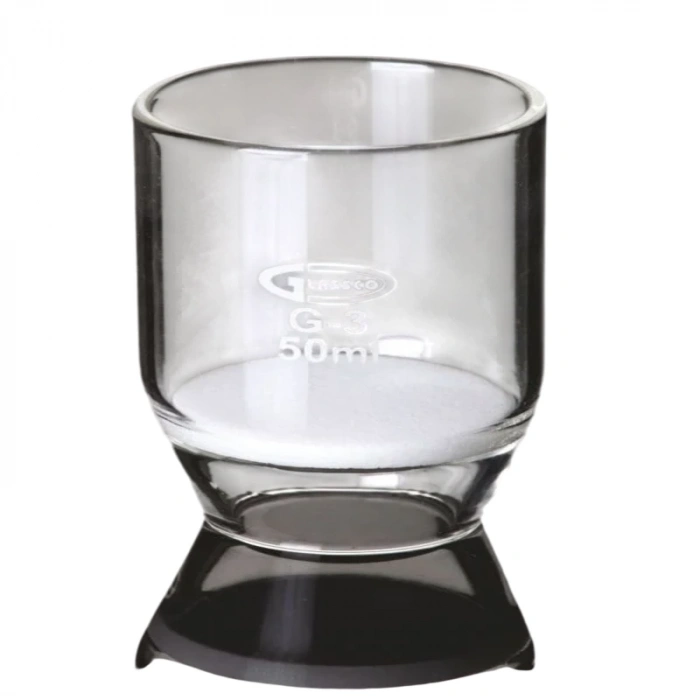 Gooch Kroze - Sinter Filtreli - A Kalite - Boro 3,3 - Por 3 - ( 16-40 Mikron ) -50 ml