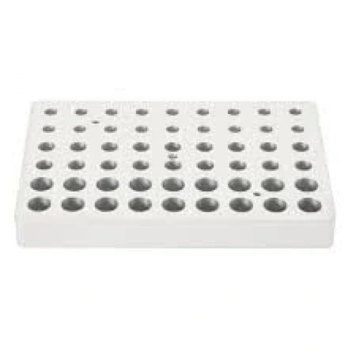 Heating block, used for 0.2mL, 0.5mL and 1.5/2mL tubes , 18 holes each volume (thin)