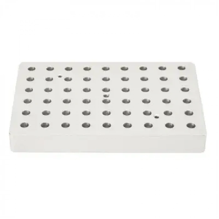 Heating block, used for 0.2mL tubes, 54 holes (thin)