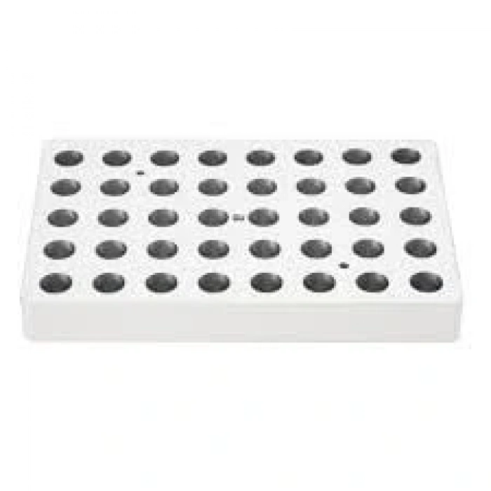 Heating block, used for 1.5mL tubes, 40 holes (thin)