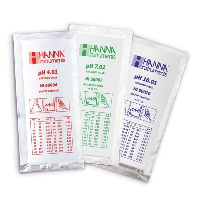 HI70009P pH 9.18 @ 25°C  Calibration Buffer Sachets, (25 x 20mL)