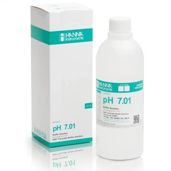 HI7007L pH 7.01 @ 25°C  Calibration Buffer, 500 mL bottle