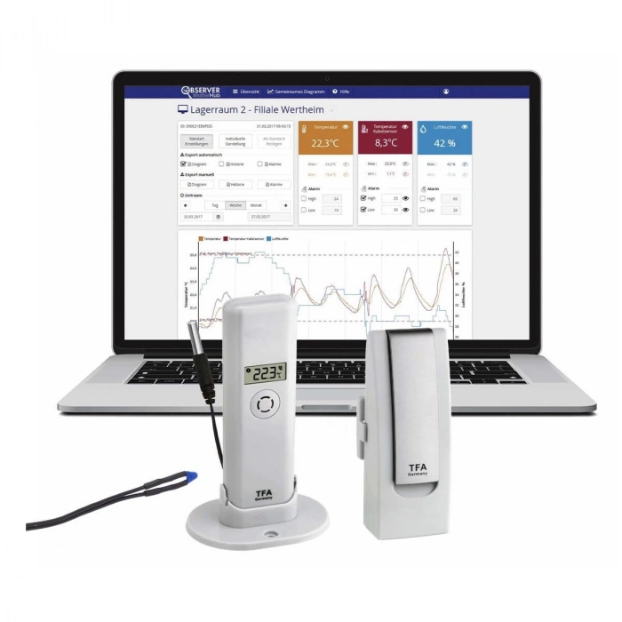 Isıtma sistemlerinin izlenmesi için başlangıç ​​seti WEATHERHUB OBSERVER