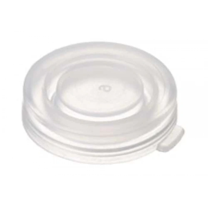 Kapak 22mm, Pe, Sıkmalı, 23,5 X 5,5mm, Şeffaf, Üst Kapalı 100 Adet