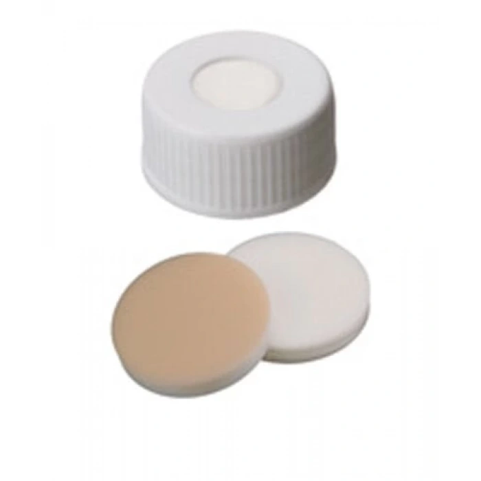 Kapak 24mm, Pp, Şeffaf, Vidalı, Orta Delikli, Silicon Beyaz/Ptfe Bej, 45° Shore A, 3.2mm 100 Adet