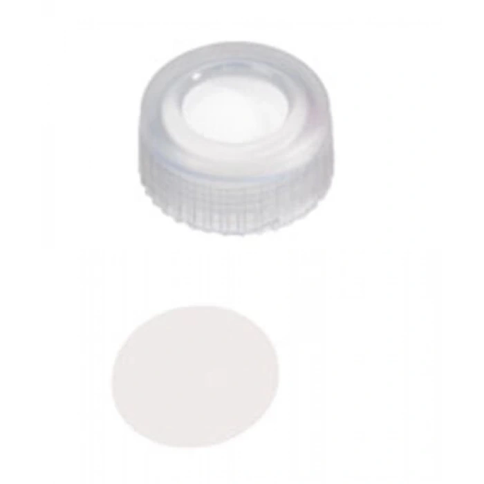 Kapak 9mm, Pp, Şeffaf, Orta Delikli, Ptfe Virginal, 53° Shore D, 0.2mm 100 Adet