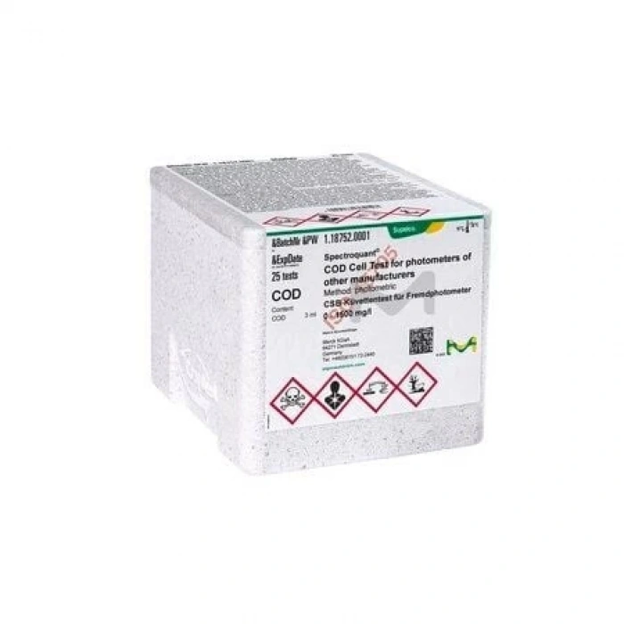 118752.0001 Koi Hücre Testleri (Diğer Marka Üreticilerin Fotometreleri İçin) Usepa Onaylı Ölçüm Aralığı: 0 - 1,500 Koi Test / Paket: 25 21259-25 21259-15 21259-51